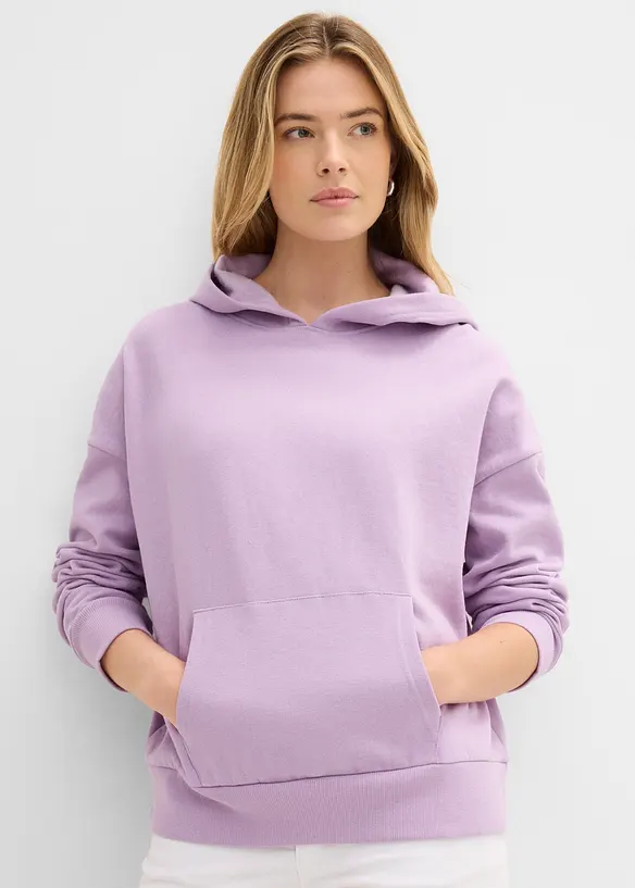 Oversized hettegenser i myk bomullmiks, bonprix