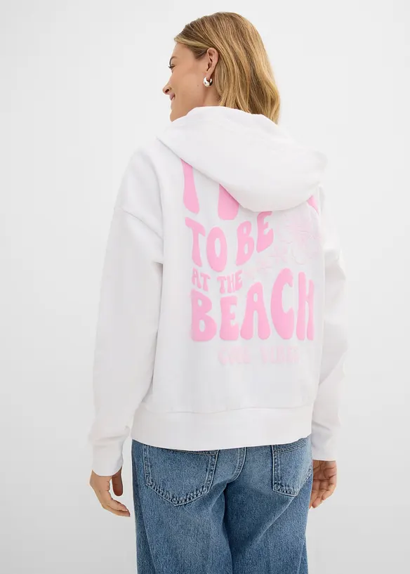 Oversized hettegenser i myk bomullmiks, bonprix