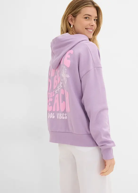 Oversized hettegenser i myk bomullmiks, bonprix