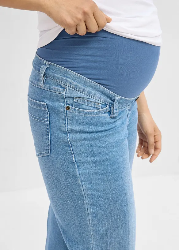 Mama jeans i elastisk denim, Full length, bonprix