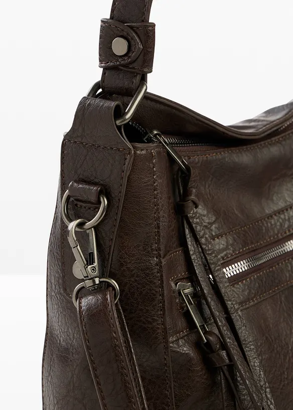 Shoppingveske med utvendig lomme, bonprix