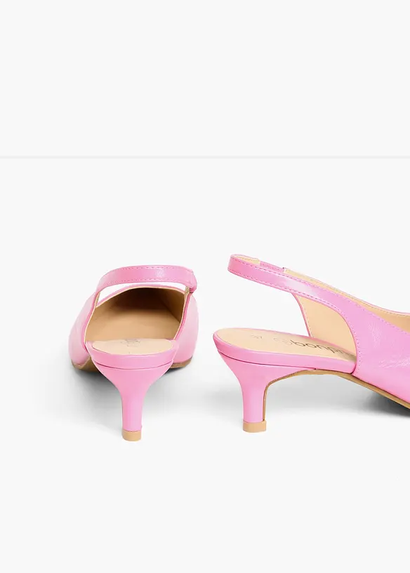 Slingbacks med kitten heels, bonprix