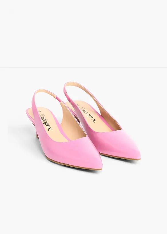 Slingbacks med kitten heels, bonprix