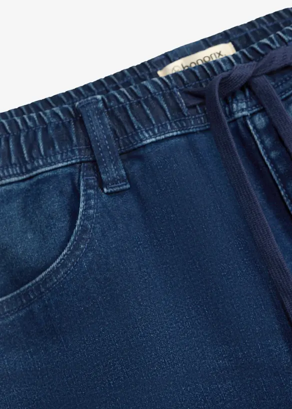 Relaxed fit jeans med stretchlinning, straight, bonprix