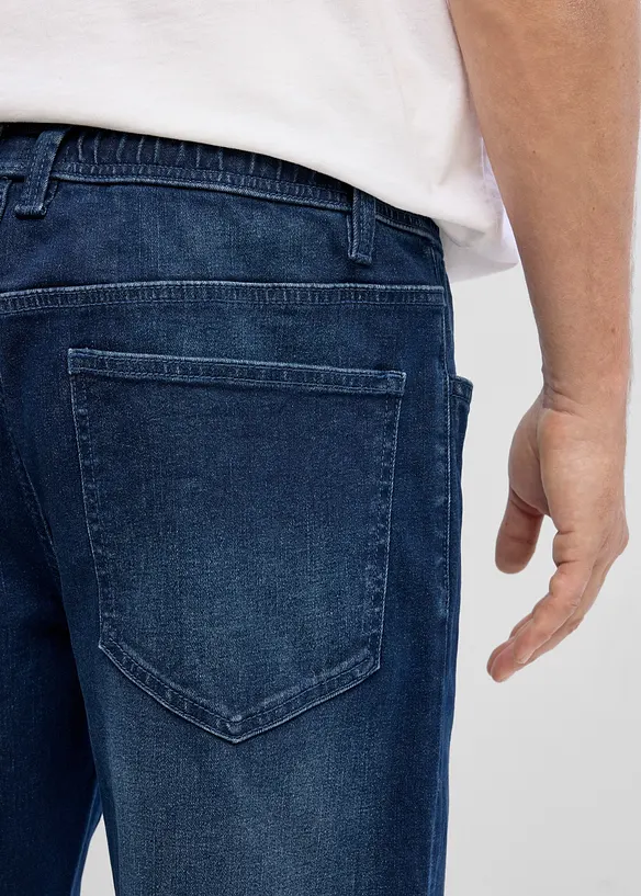 Relaxed fit jeans med stretchlinning, straight, bonprix