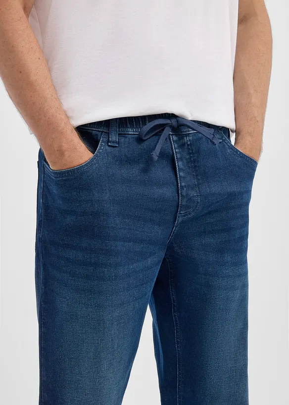 Relaxed fit jeans med stretchlinning, straight, bonprix