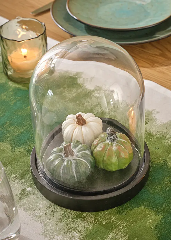 Dekorative gresskar i glasskuppel, bonprix