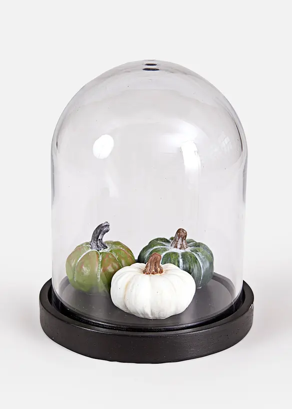 Dekorative gresskar i glasskuppel, bonprix