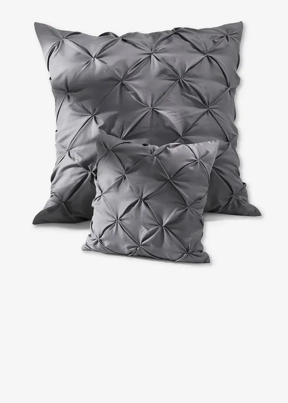 Putetrekk med rynking (2-pack), bonprix