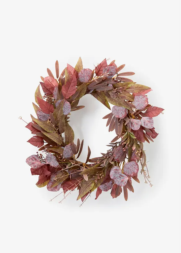 D&oslash;rkrans med blad, bonprix