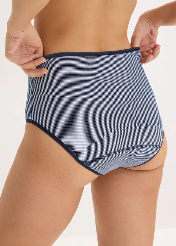 Menstruse med h&oslash;y midje og middels h&oslash;y absorberingsevne (3-pack), bonprix