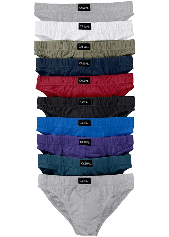 Truse med myk bomull (10-pack), bonprix