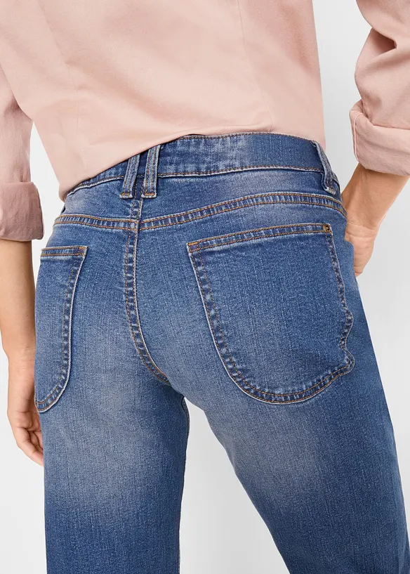 Straight-jeans Mid Waist, Stretch, bonprix
