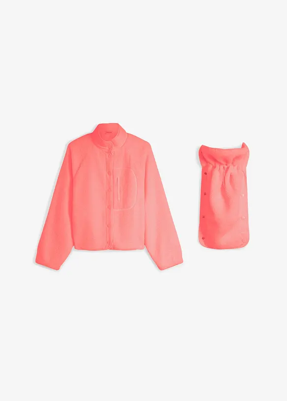 Mamma- og b&aelig;rejakke i teddyfleece, bonprix