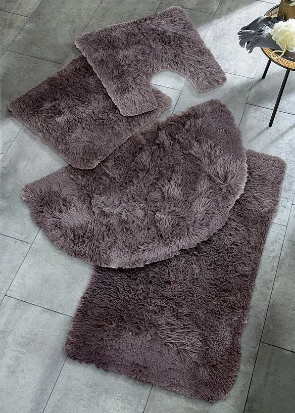 Badematte med memoryskum og syntetisk skinn, bonprix