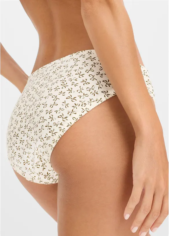 Truse med feminin print (3-pack), bonprix