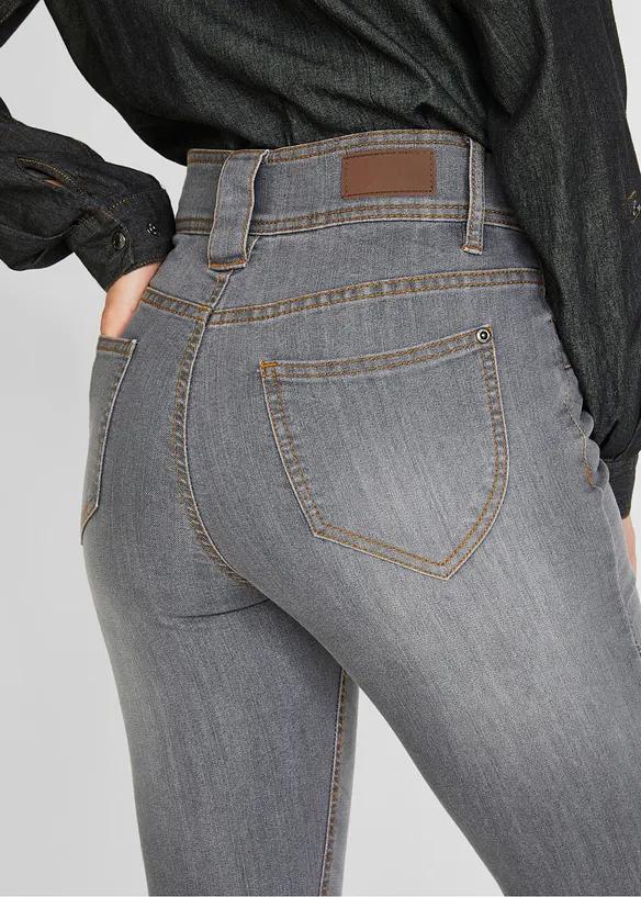 Slim fit-jeans High waist, komfortstretch, bonprix