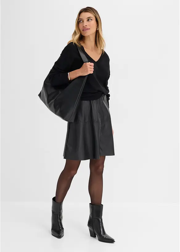 Oversized genser i viskosemiks, bonprix