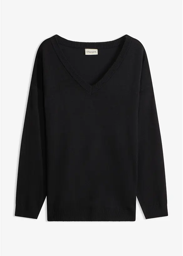 Oversized genser i viskosemiks, bonprix