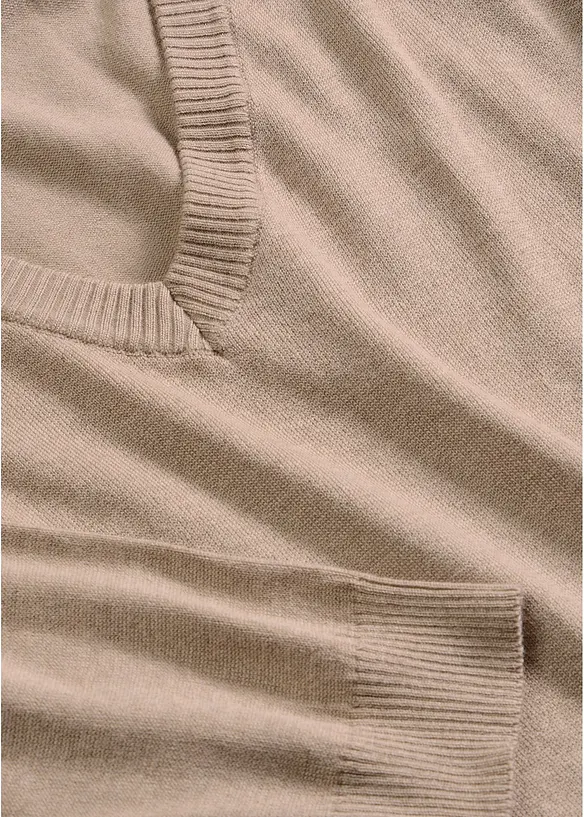 Oversized genser i viskosemiks, bonprix