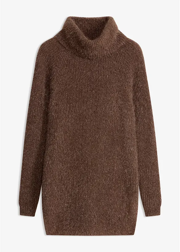 Oversized genser med rullekrage, bonprix