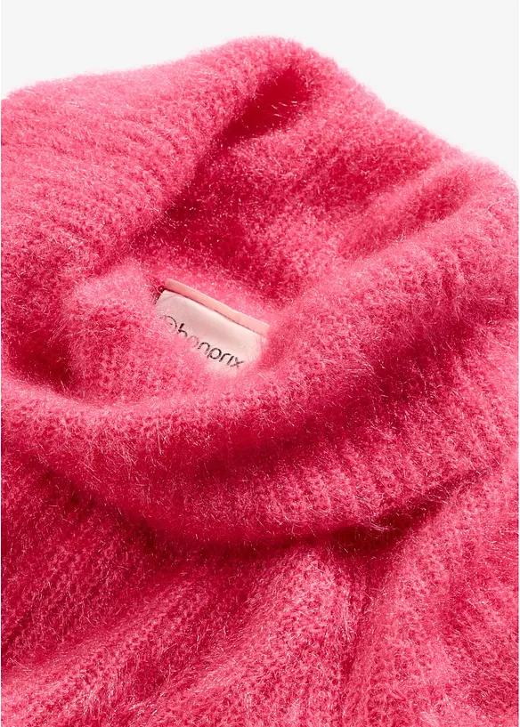 Oversized genser med rullekrage, bonprix