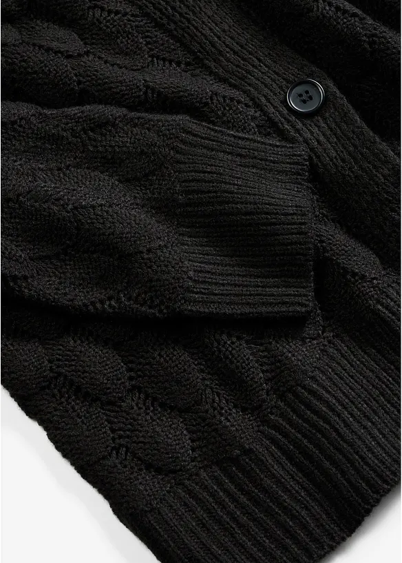 Cardigan med hullm&oslash;nster, bonprix