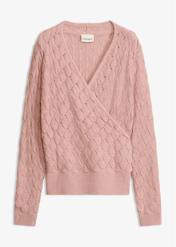 Omslagsgenser med hullm&oslash;nster, bonprix