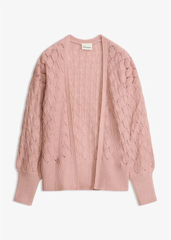 Cardigan med hullm&oslash;nster, bonprix