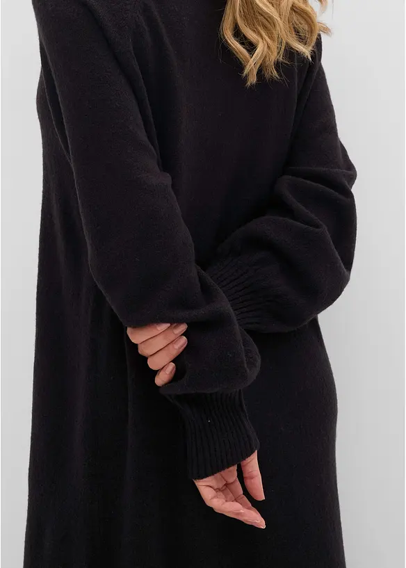 Oversized, strikket midikjole, bonprix