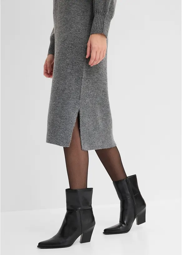 Oversized, strikket midikjole, bonprix