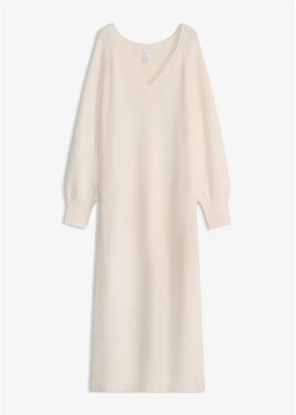 Oversized, strikket midikjole, bonprix