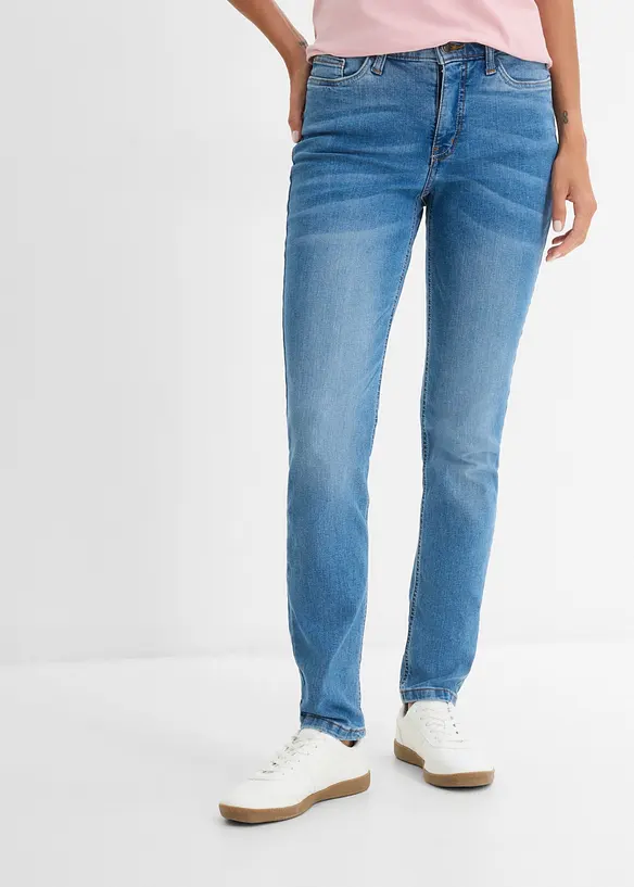 Straight-jeans Mid Waist, Stretch, bonprix