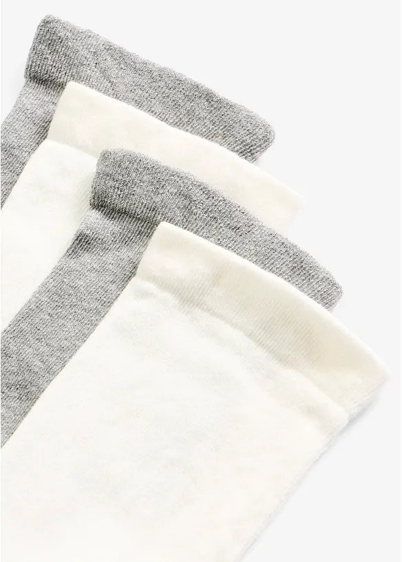Sokker med behagelig kant (4-pack), bonprix