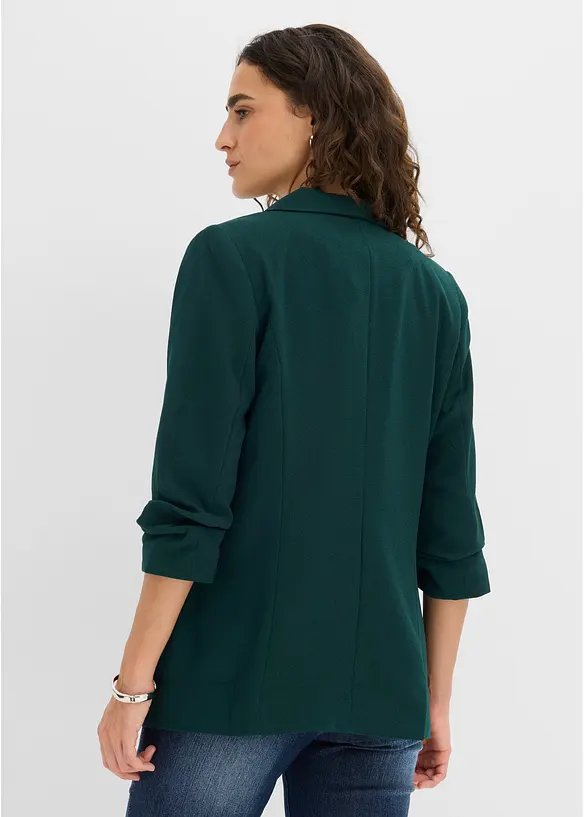 Lang blazer med draperte ermer, bonprix