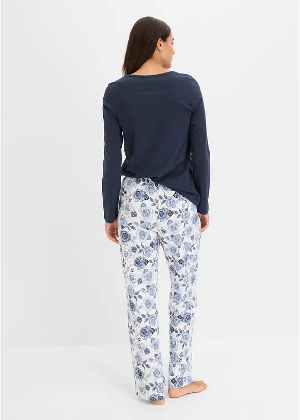 Pyjamas i 100% &oslash;kologisk bomull, bonprix