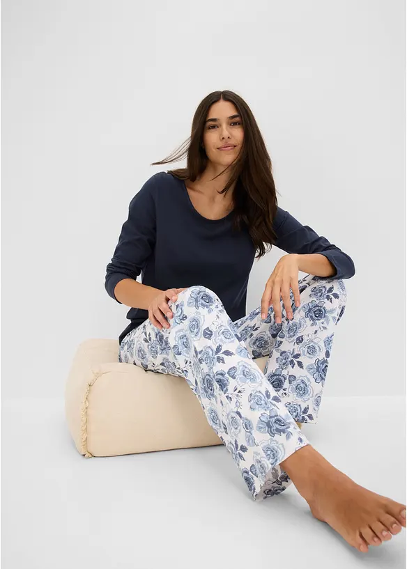Pyjamas i 100% &oslash;kologisk bomull, bonprix