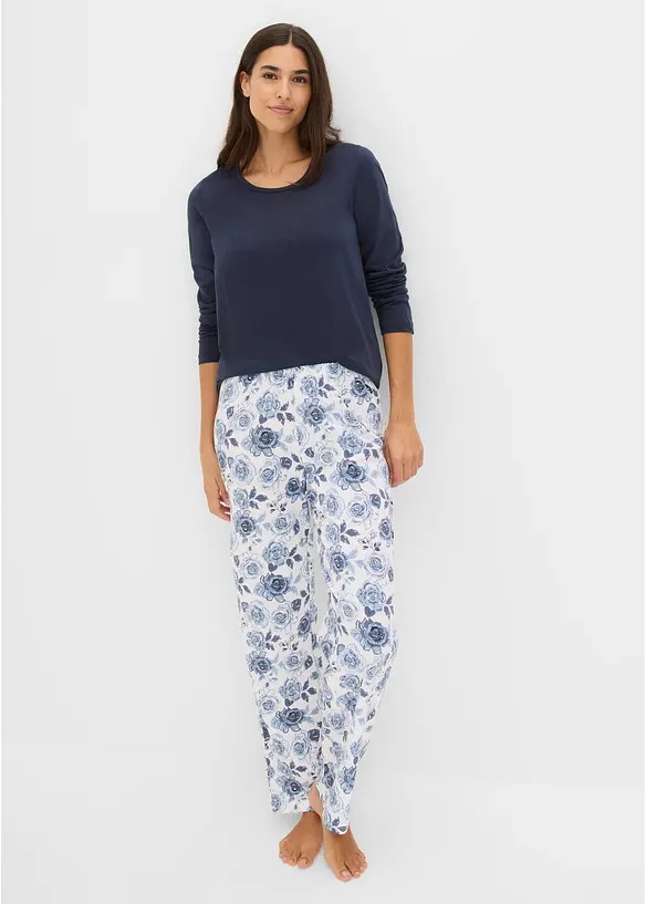 Pyjamas i 100% &oslash;kologisk bomull, bonprix