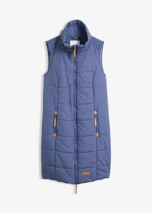 Lang vest med st&aring;krage, bonprix