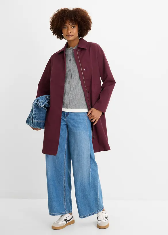 Vannavvisende trenchcoat, oversized, bonprix