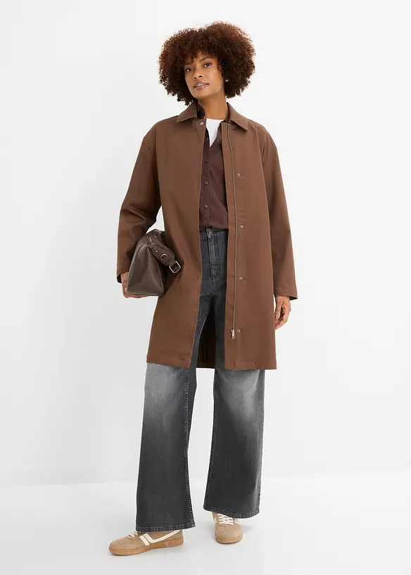 Vannavvisende trenchcoat, oversized, bonprix