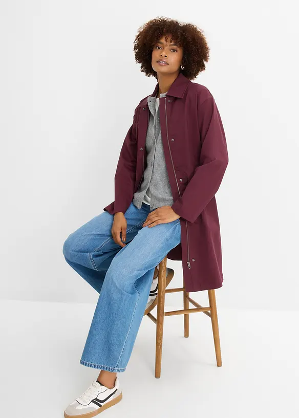 Vannavvisende trenchcoat, oversized, bonprix
