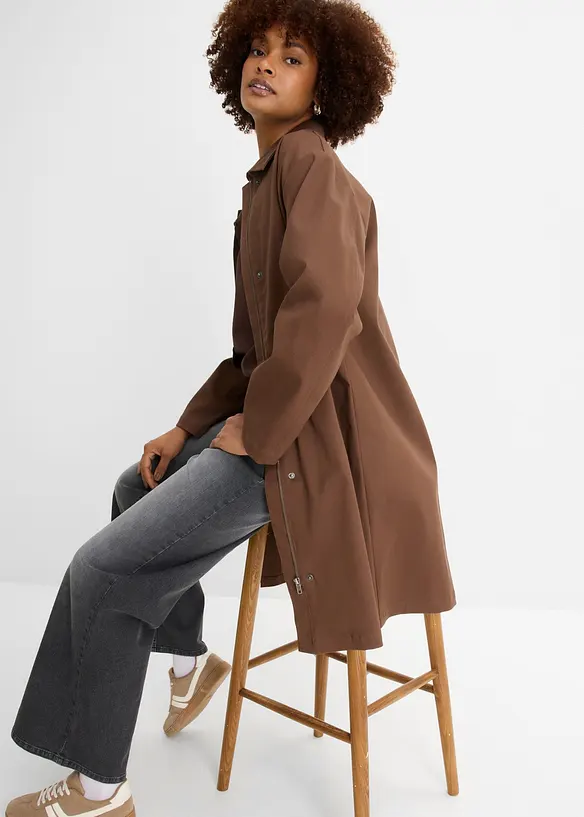 Vannavvisende trenchcoat, oversized, bonprix