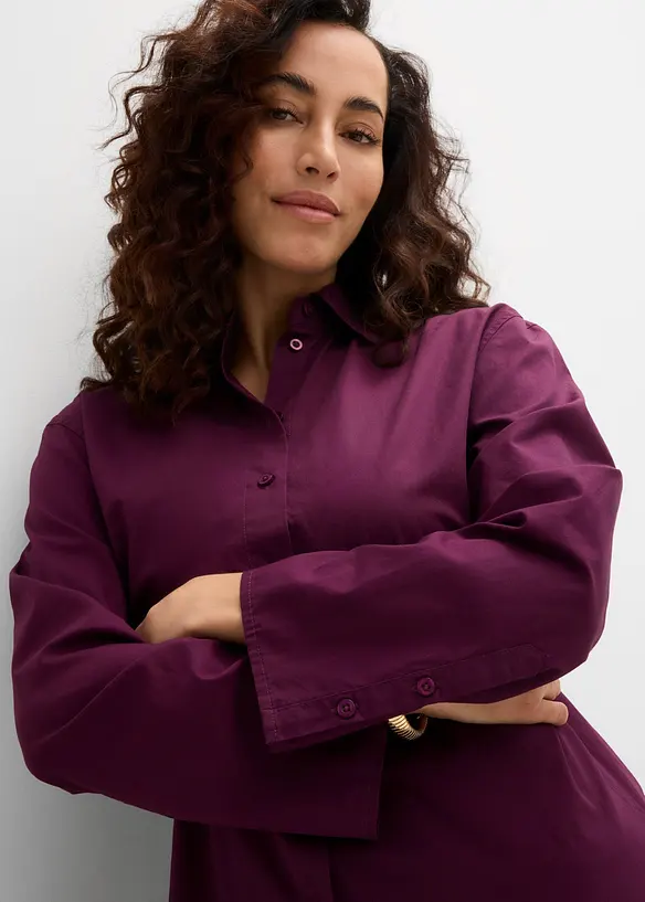 Skjorte i 100% &oslash;kologisk bomull, bonprix