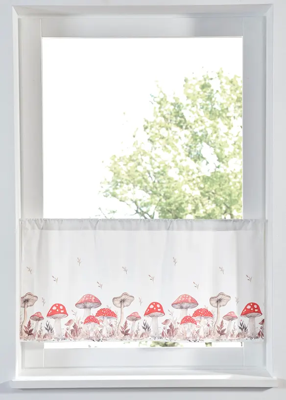 Lettstelt gardinkappe med resirkulert polyester, bonprix