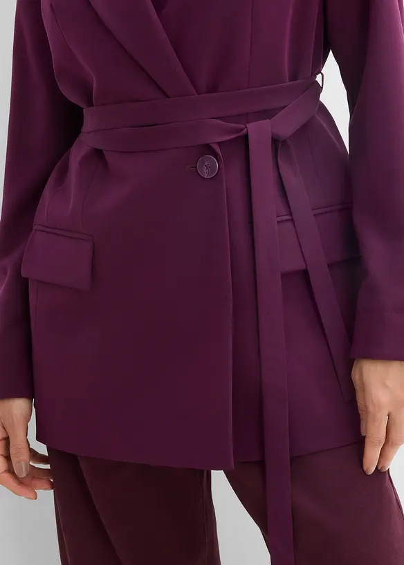 Blazer med knytebelte, bonprix