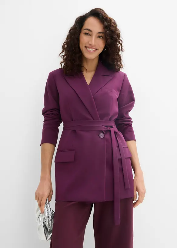 Blazer med knytebelte, bonprix