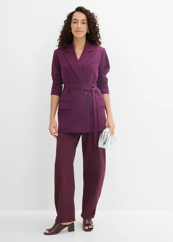 Blazer med knytebelte, bonprix