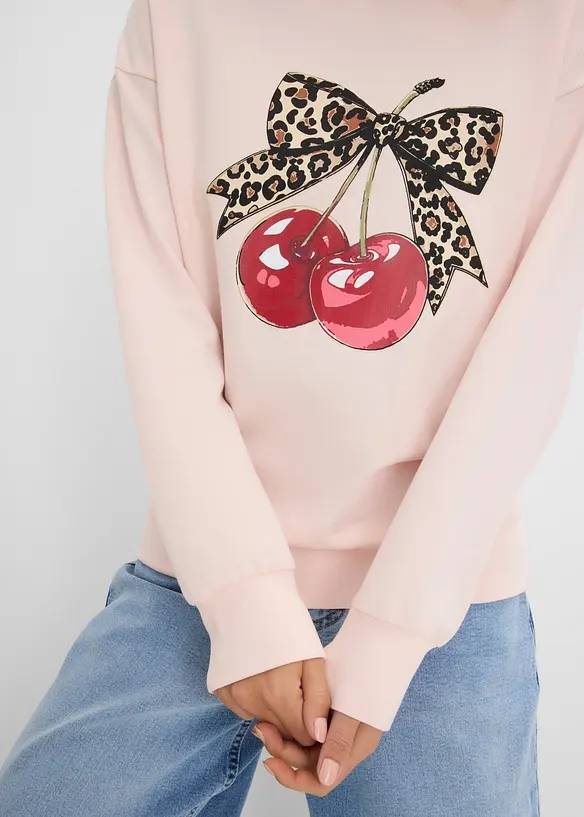 Sweatshirt i 100% &oslash;kologisk bomull, bonprix