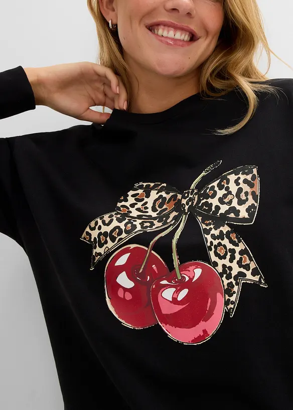 Sweatshirt i 100% &oslash;kologisk bomull, bonprix